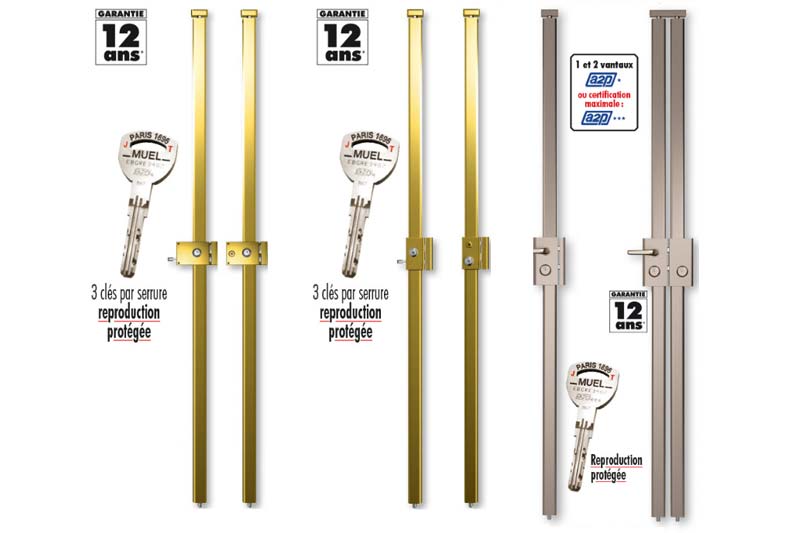 Différentes serrures multipoints installées par votre serrurier Lyon